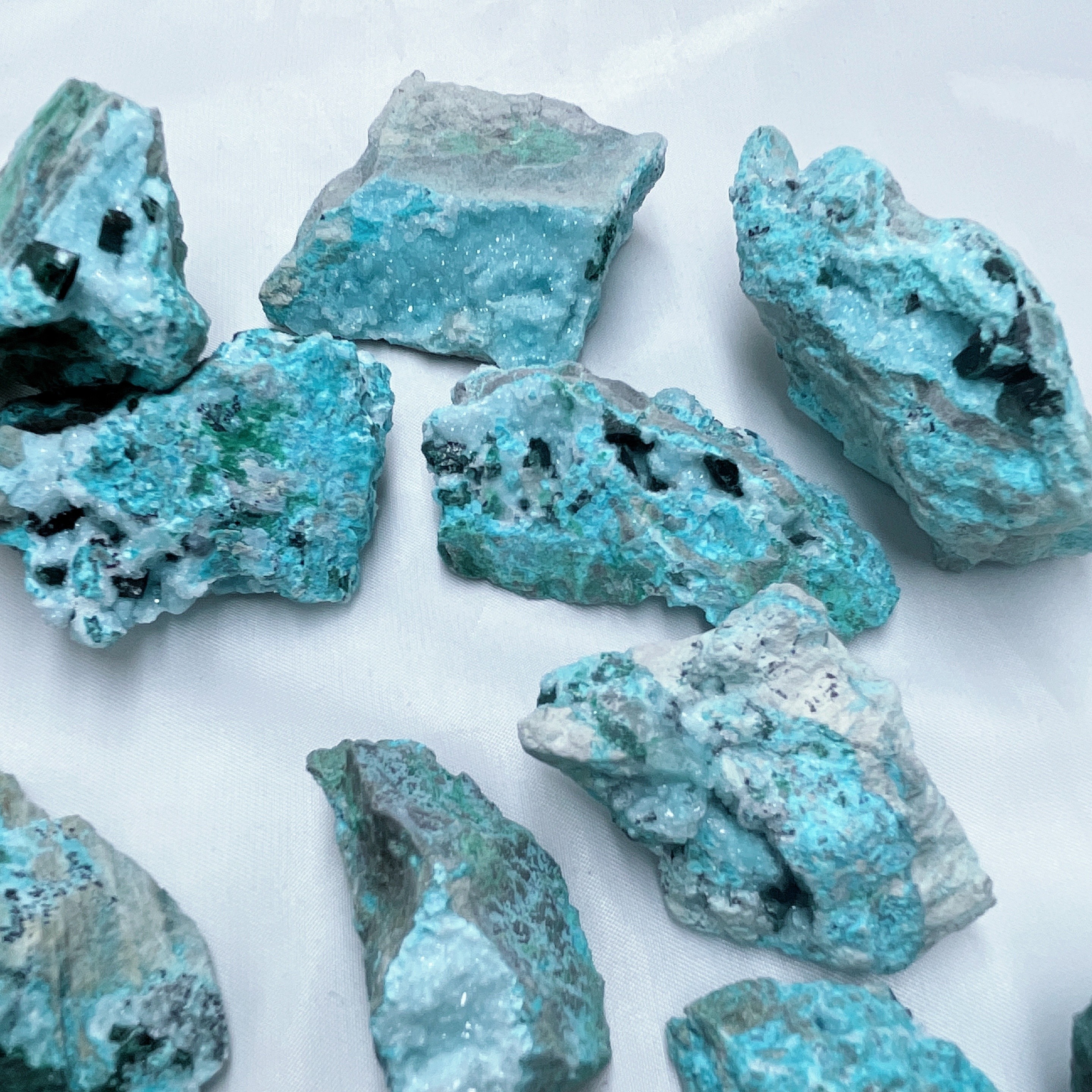 Chrysocolla Mineral Specimen Natural Druzy Crystal
